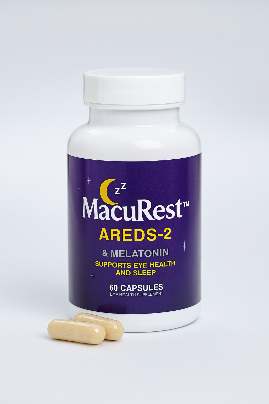 MacuRest AREDS-2 Eye Health & Sleep Support with Melatonin - 60 Capsules